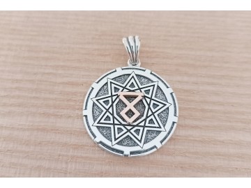 Чертог Волка в Два уровня (серебро с золотом), 30мм